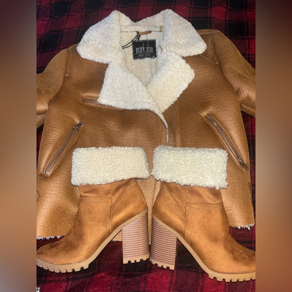 coat Mark Alan New York . boots from Scoop size 7